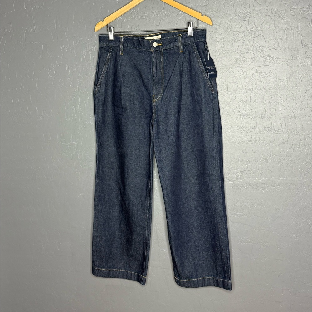 Lucky Brand Classic High Rise Crop Wide Leg Jeans